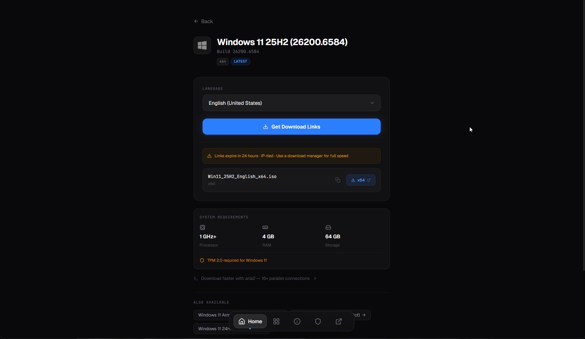 MSDL screenshot